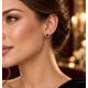 Pre Owned 18ct White Gold Ruby and Diamond Stud Earrings ZC57
